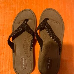 Womens Okabashi Maui Cooper Thong Sandals Flip Flops size M/L